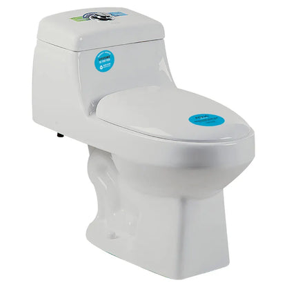 Toilet Agri Aqua Nuova one-piece elongated white dual flush